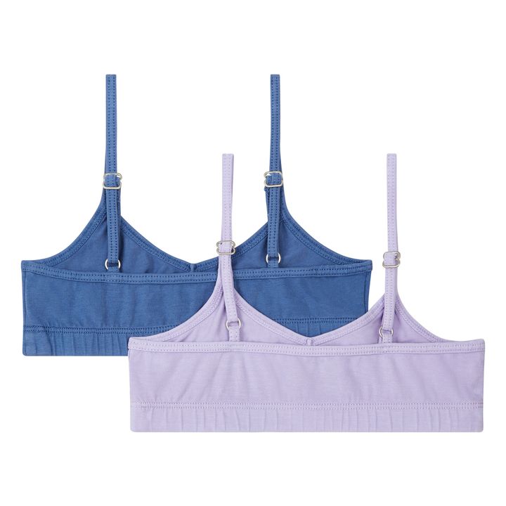 Organic Cotton Crop Tops - Set of 2 | Azul Tormanta- Imagen del producto n°1