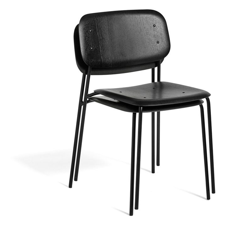 Chaise Soft edge en bois | Noir- Image produit n°2