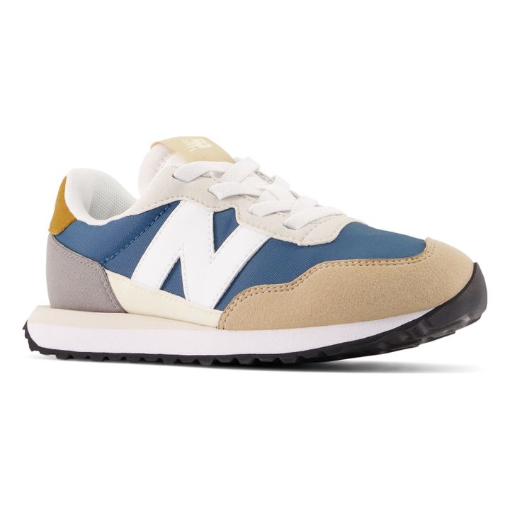 237 Patchwork Lace-Up Elastic Sneakers | Beige- Imagen del producto n°1