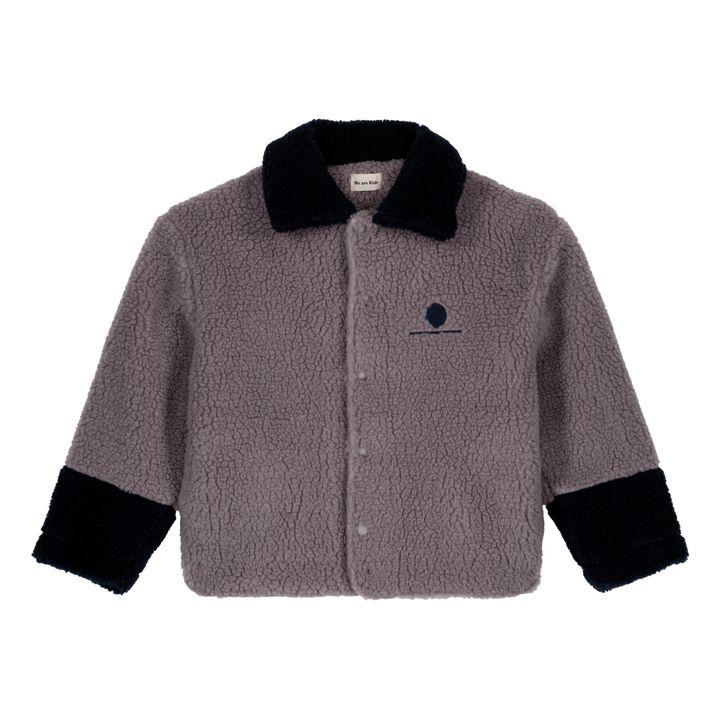 Andrea Recycled Polyester Faux Fur Jacket | Grigio- Immagine del prodotto n°0