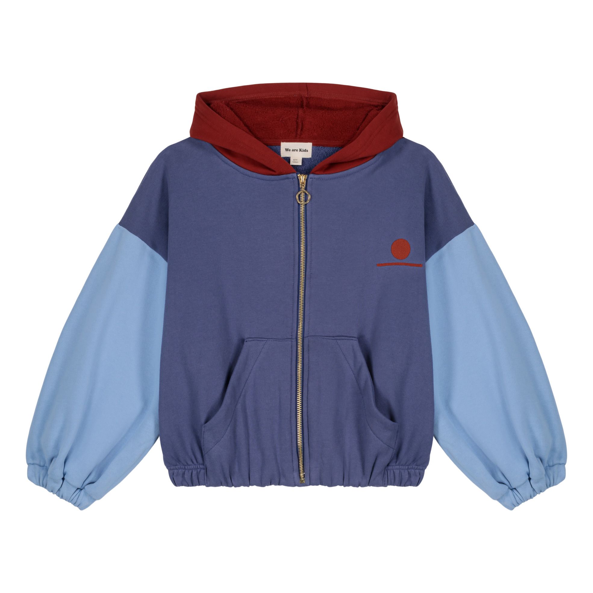 Hadrien Organic Cotton Fleece Jacket Azul- Imagen del producto n°0