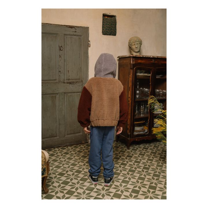 Hadrien Recycled Polyester Faux Fur Jacket | Burdeos- Imagen del producto n°1
