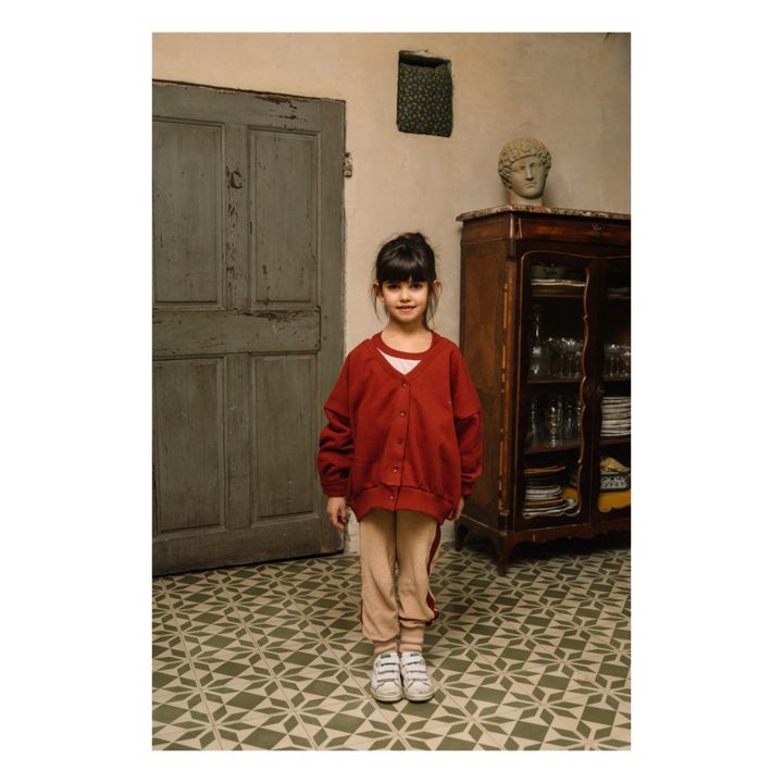 Cardigan Coton Bio Kate Bordeaux- Image produit n°1