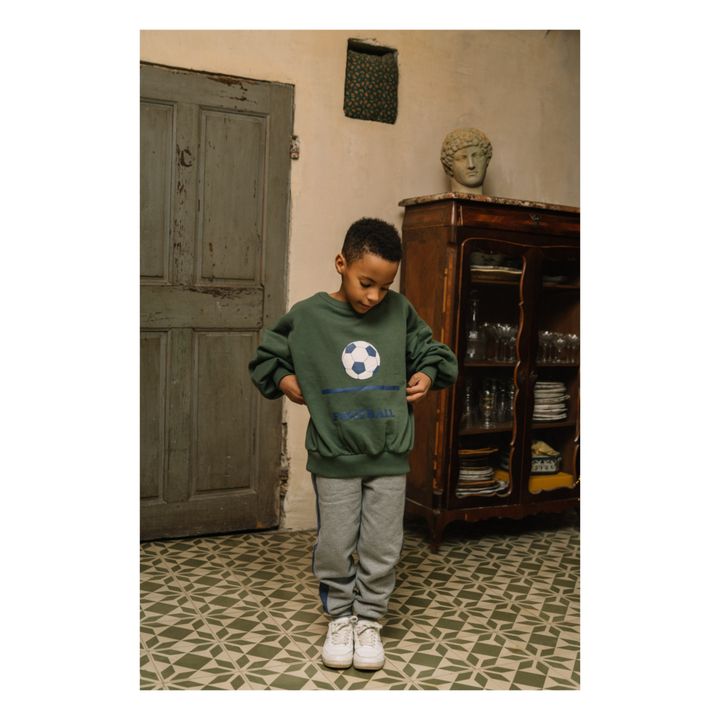 Charles Organic Cotton Fleece Joggers | Grigio- Immagine del prodotto n°1