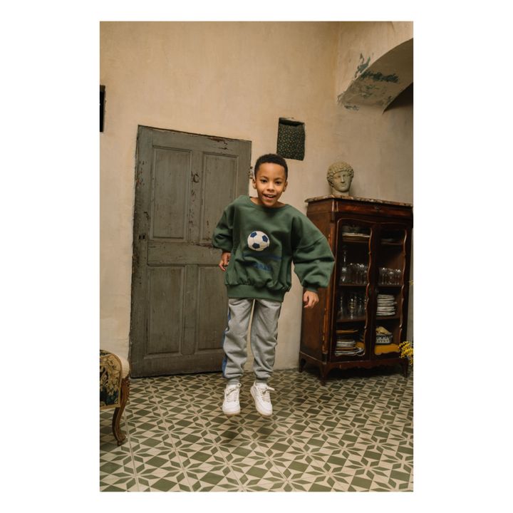 Jogger Molleton Coton Bio Charles Gris- Image produit n°2