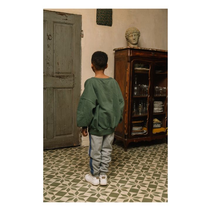 Charles Organic Cotton Fleece Joggers | Grigio- Immagine del prodotto n°3