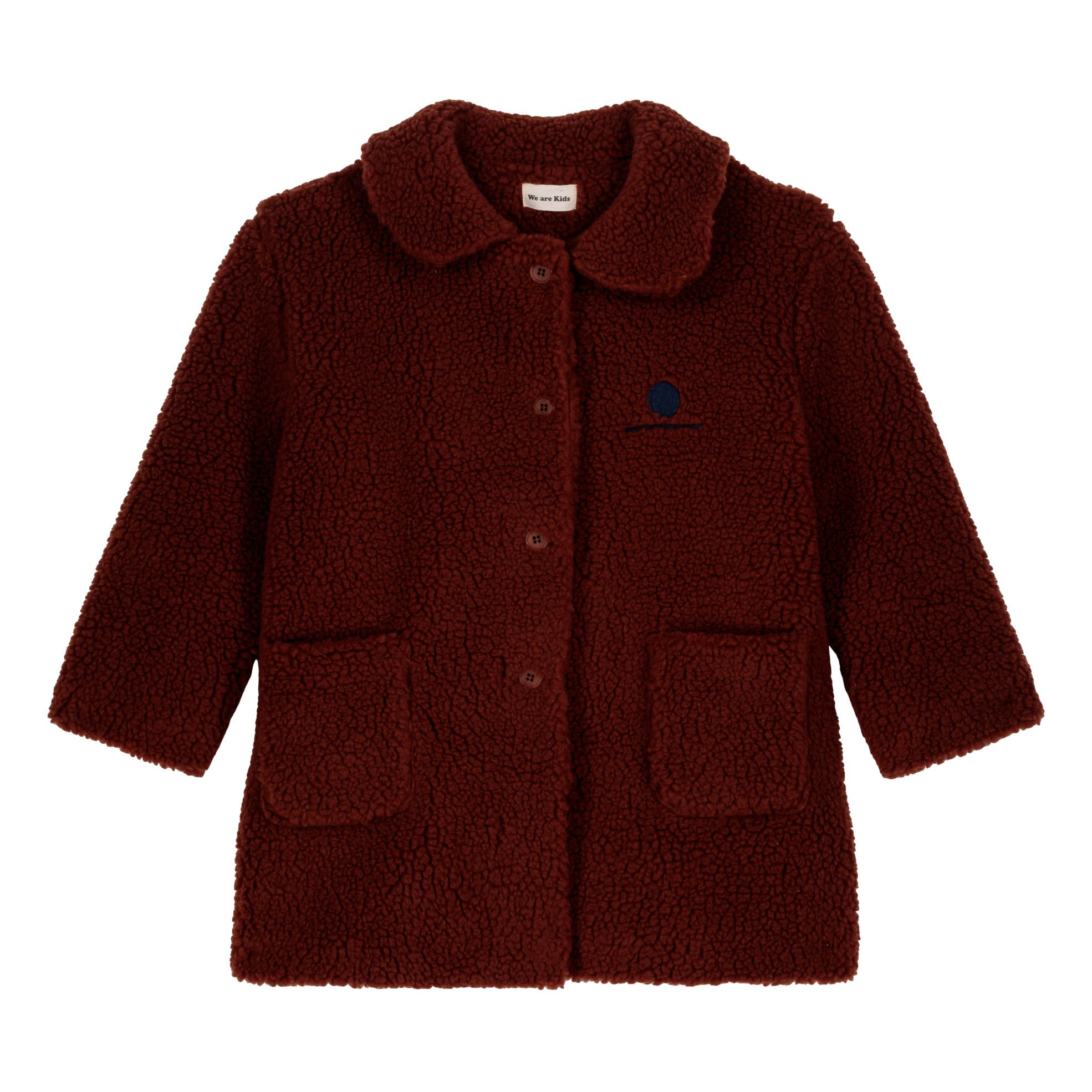 Claudine Recycled Polyester Faux Fur Coat | Bordeaux- Immagine del prodotto n°0