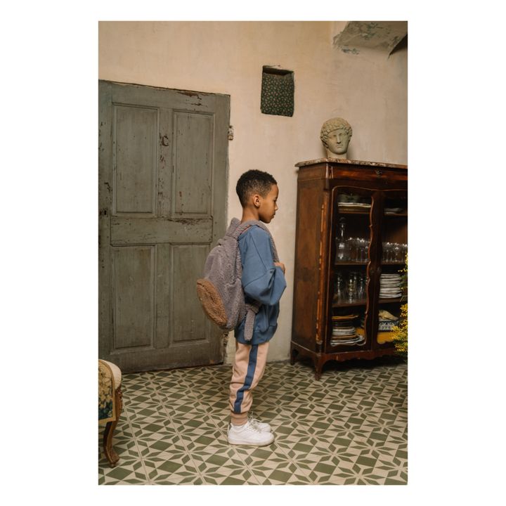 Ella Faux Fur Backpack Grey- Product image n°2