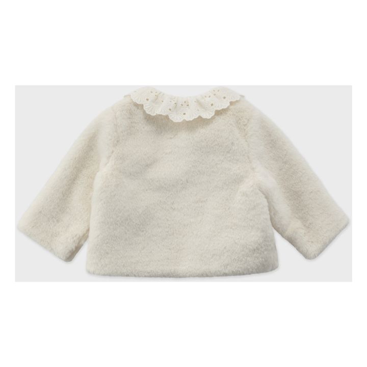 Brianna Faux Fur Baby Coat Crudo- Imagen del producto n°3