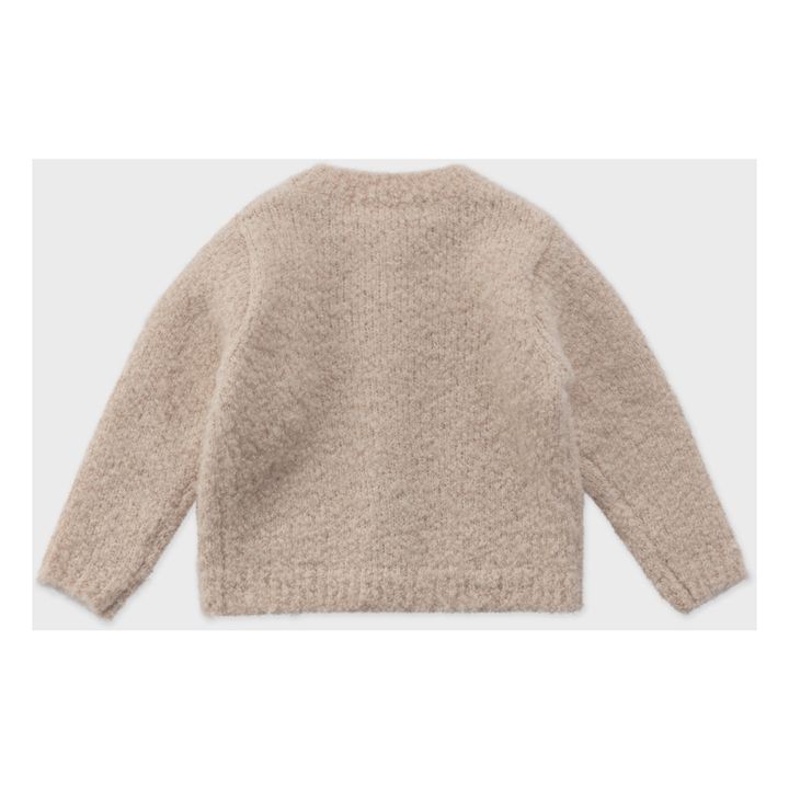 Allium Wool and Alpaca Cardigan | Pale pink- Product image n°3