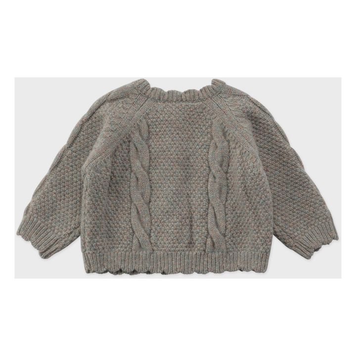 Cardigan Mérinos et Alpaga Benibla Gris chiné- Image produit n°3