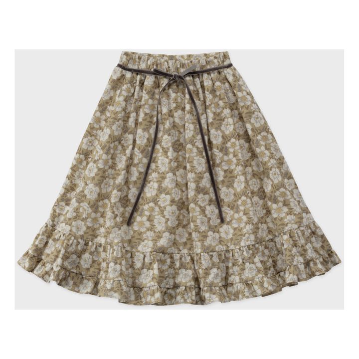 Macherien Floral Midi Skirt Beige- Imagen del producto n°6