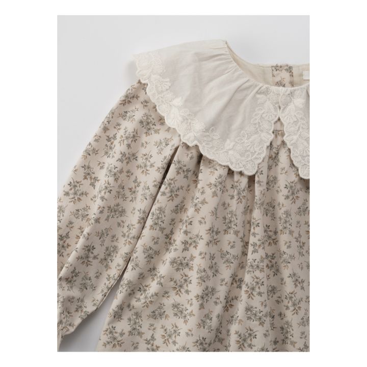 Robe Fleurie Dello | Ecru- Image produit n°5