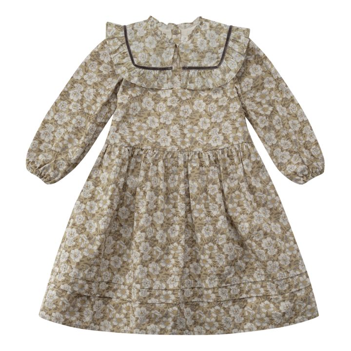Macherien Floral Dress Beige- Product image n°0
