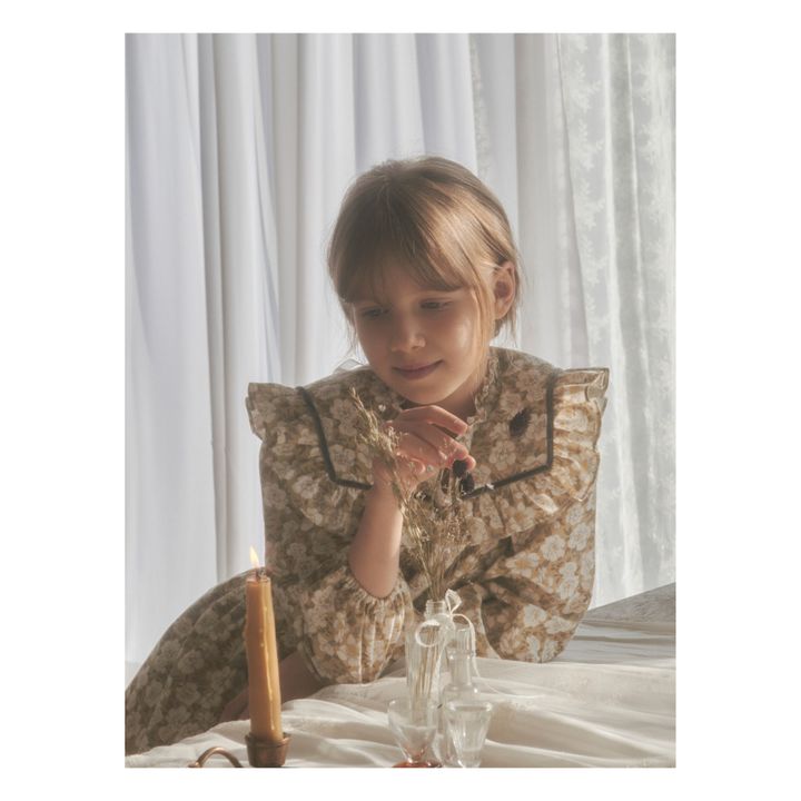 Robe Fleurie Macherien Beige- Image produit n°6