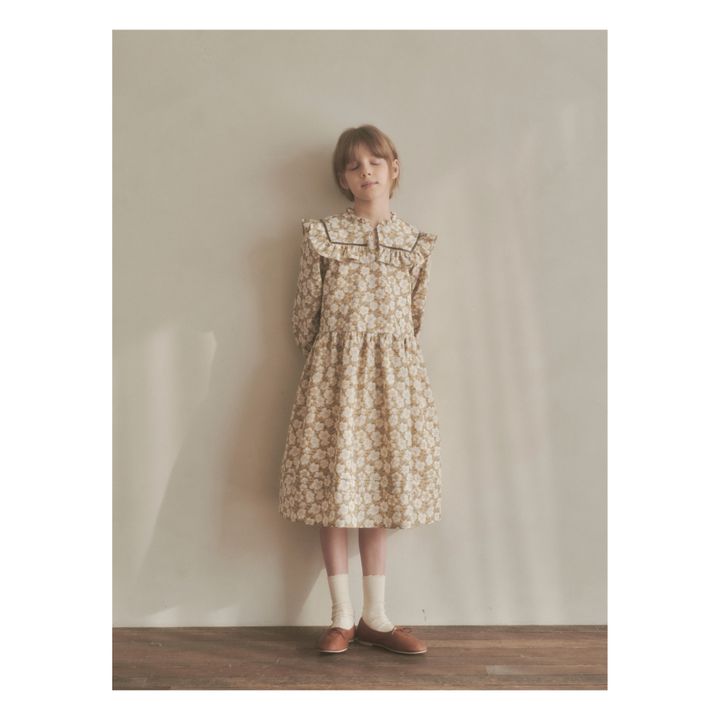 Macherien Floral Dress Beige- Product image n°7