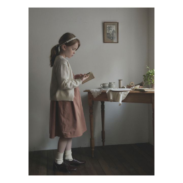 Veronica Corduroy Dress | Rosa Viejo- Imagen del producto n°4