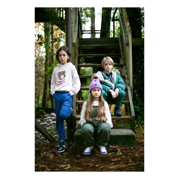 Hoodie Ours | Ecru- Image produit n°2