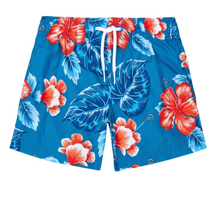 Short de Bain Imprimé Bleu nuit- Image produit n°1
