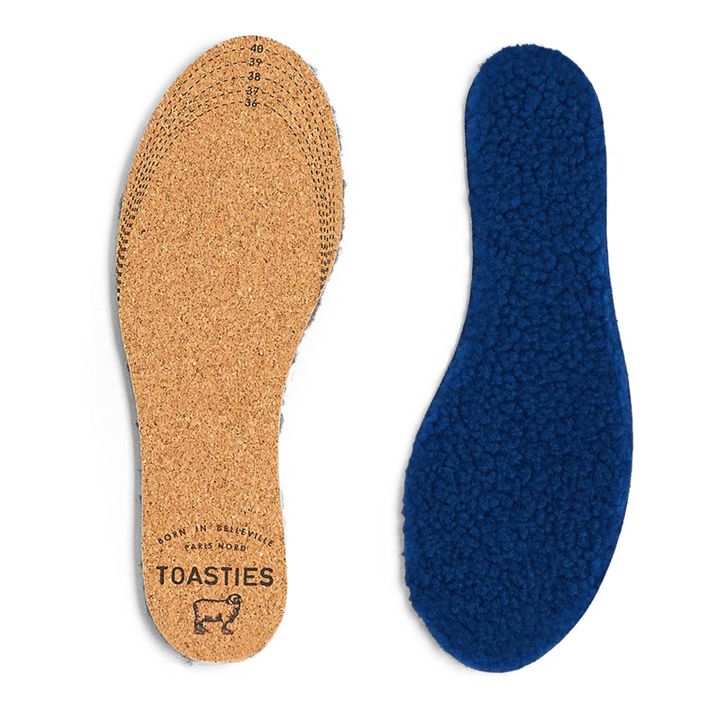 Merino Wool Shearling Insoles | Blu marino- Immagine del prodotto n°4