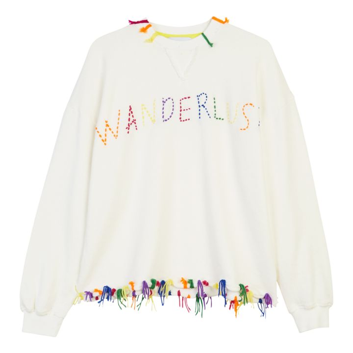 Sydney Embroidered Sweatshirt | Weiß- Produktbild Nr. 0