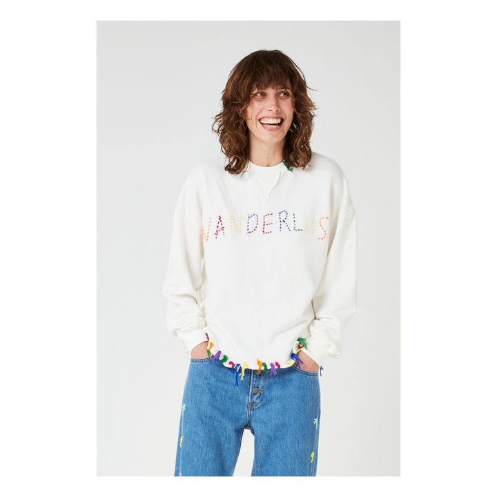 Sydney Embroidered Sweatshirt | Weiß- Produktbild Nr. 1