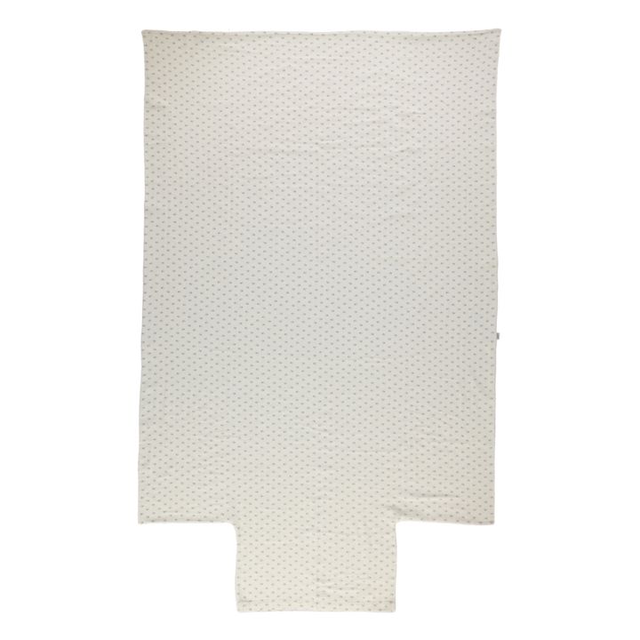 Wheat Cotton Muslin Duvet Cover | Light Blue- Product image n°1