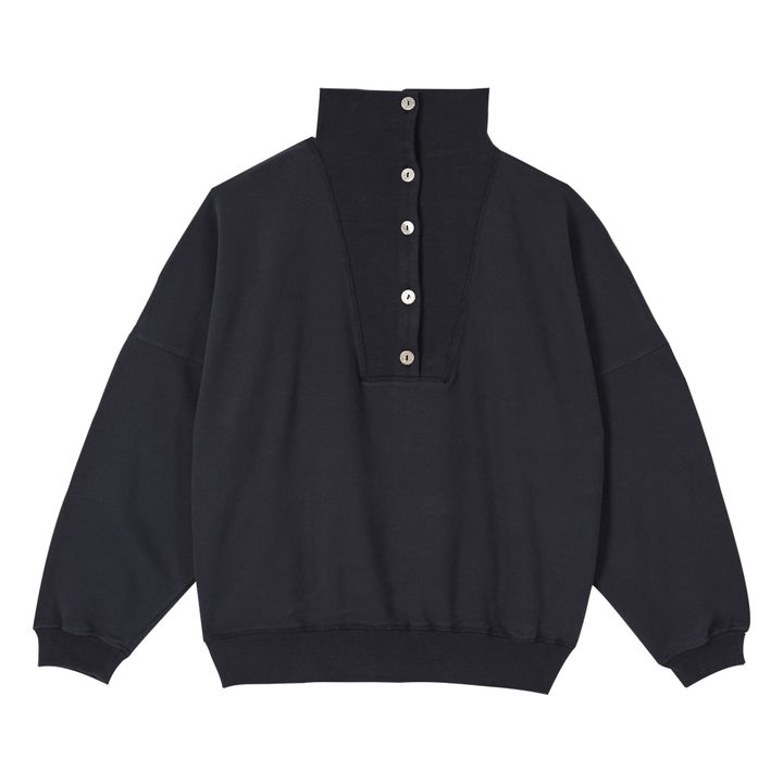 Organic Cotton Turtleneck Sweatshirt - Women’s Collection | Anthrazit- Produktbild Nr. 0