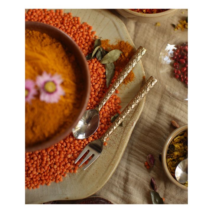 Couverts à dessert Chameli - Set de 2 | Gold- Image produit n°2