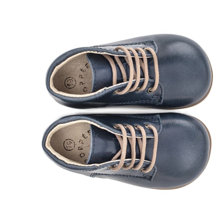 Birthday Leather Ankle Boots | Azul Pato- Imagen del producto n°2