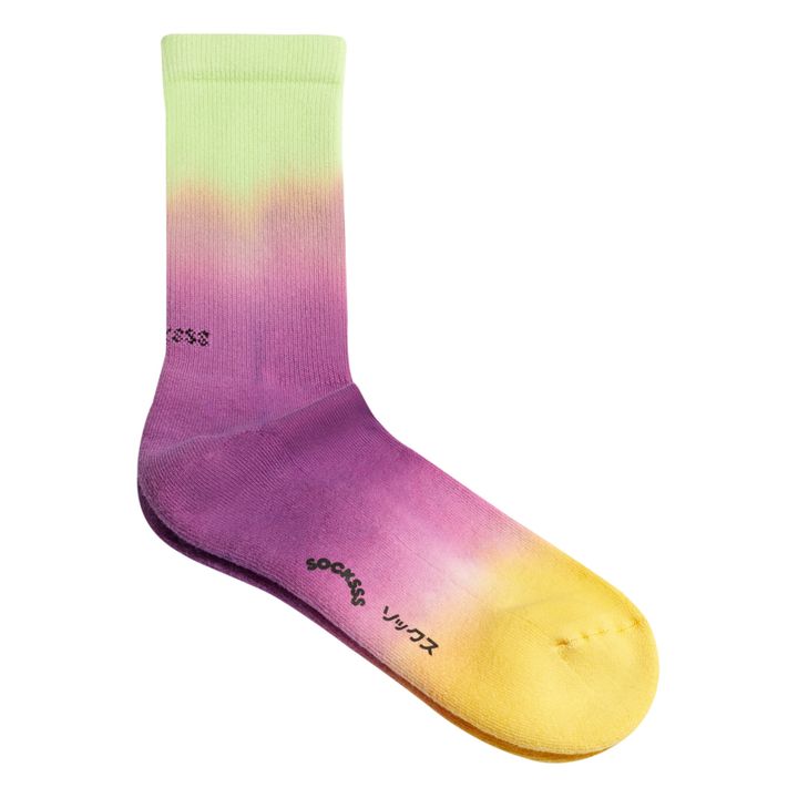 Organic Cotton Tie-Dye Socks Purple- Product image n°0
