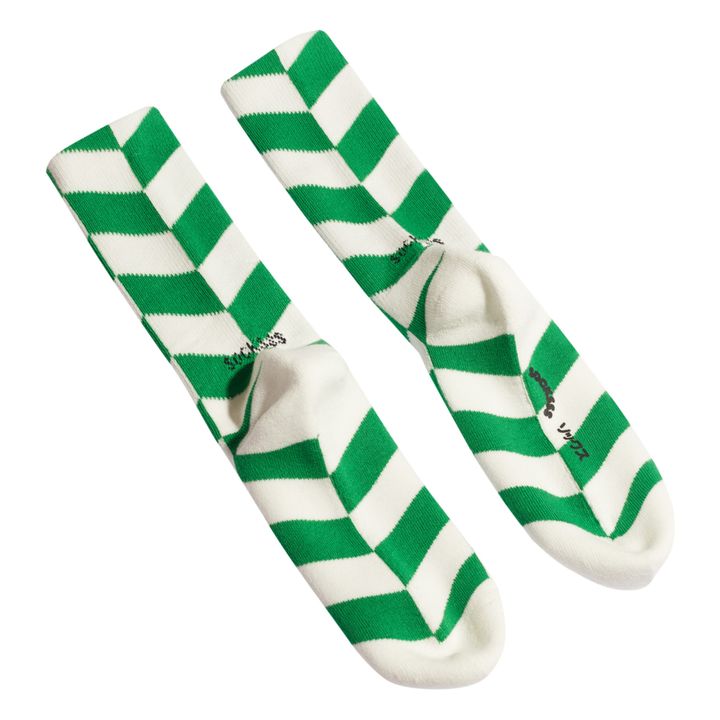 Organic Cotton Herringbone Socks Green- Product image n°2