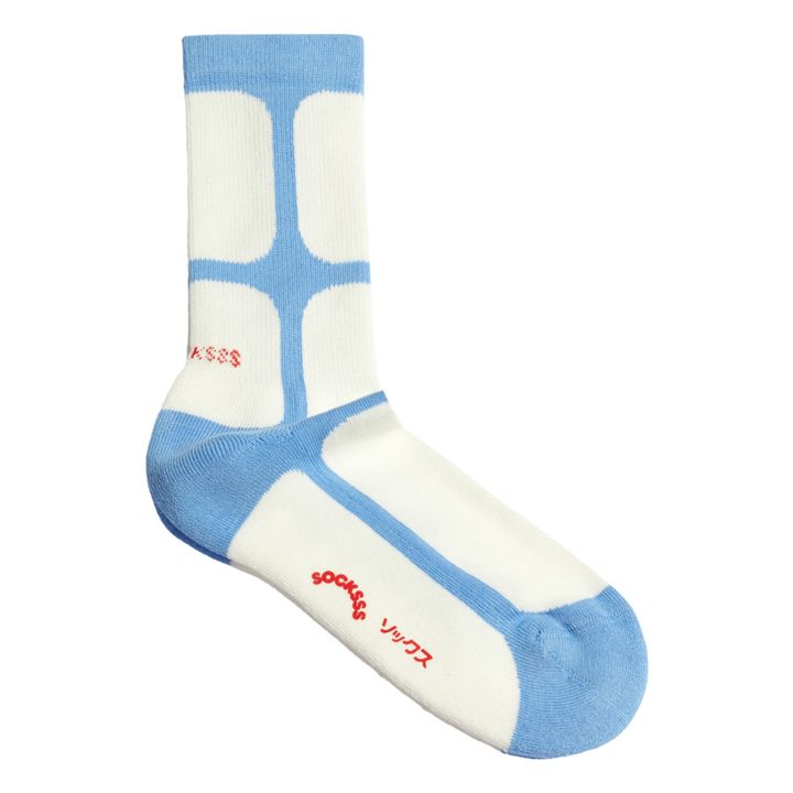 Organic Cotton Space Suit Socks Blue- Product image n°0