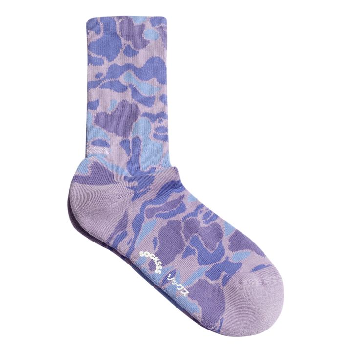 Organic Cotton Camo Socks Violett- Produktbild Nr. 0