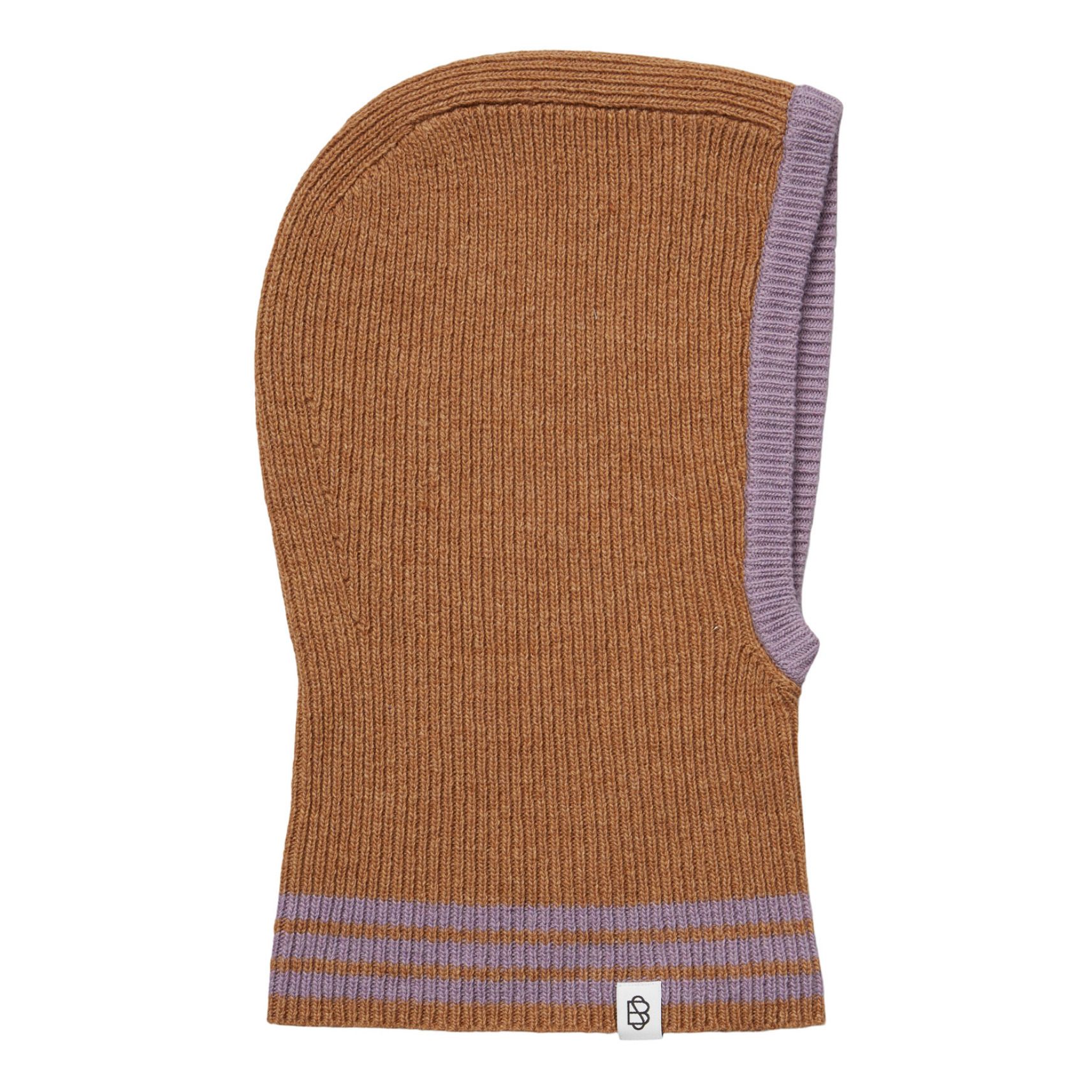Contrast Recycled Wool Balaclava | Kamelbraun- Produktbild Nr. 0