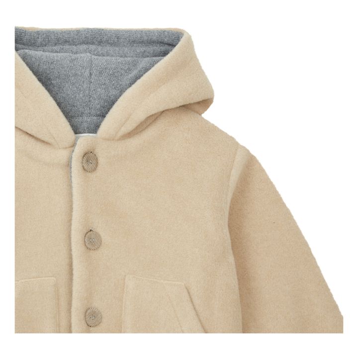 Lined Polar Fleece Coat | Beige- Product image n°1