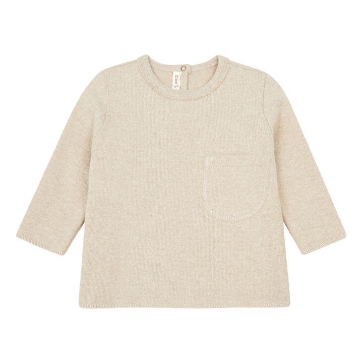 Pocket Knit Jumper Beige- Product image n°0