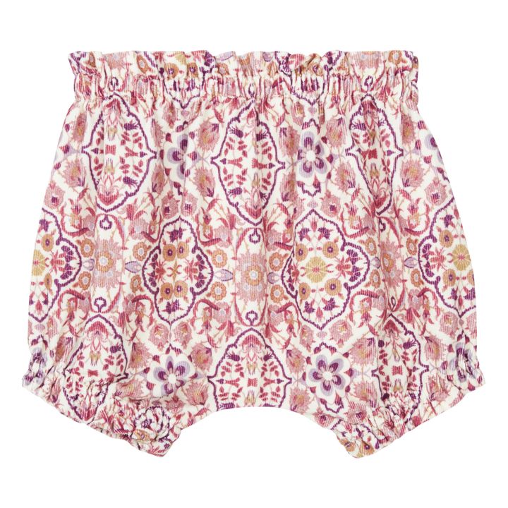 Floral Corduroy Bloomers | Pink- Product image n°1