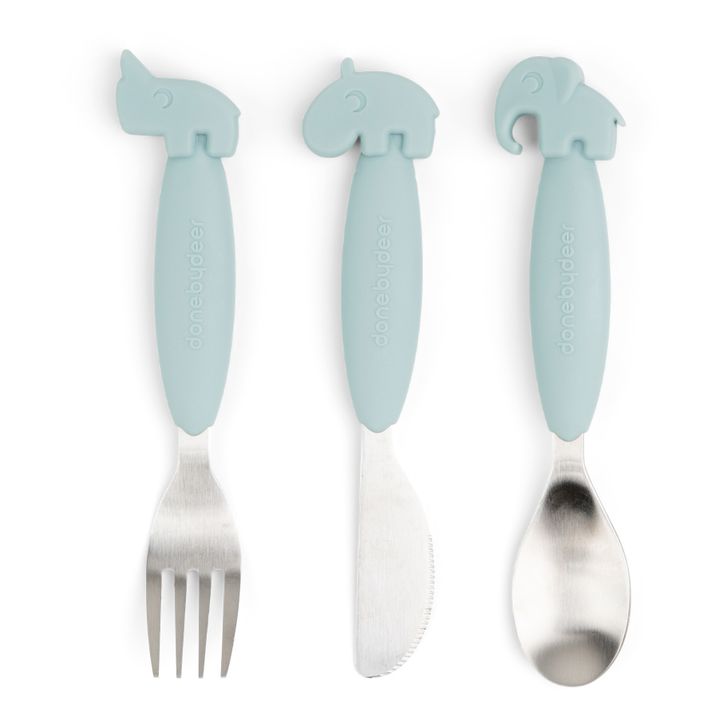 Deer Friends Easy-Grip Cutlery Blu- Immagine del prodotto n°0