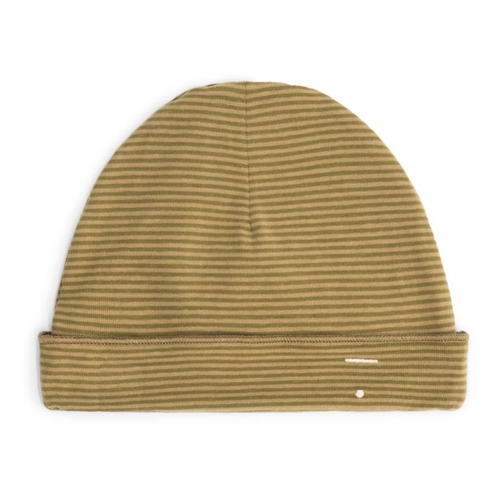 Organic Cotton Newborn Beanie Olive green- Product image n°0
