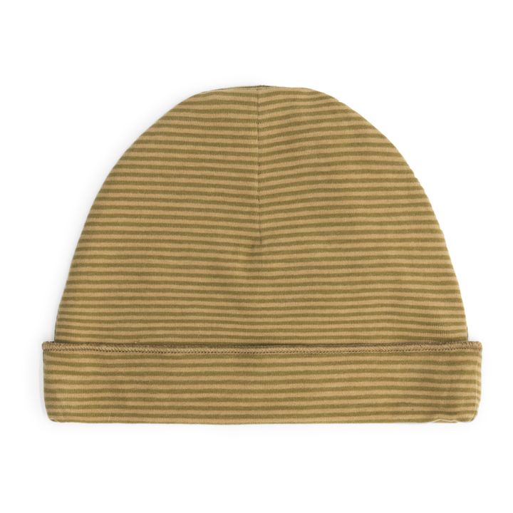 Organic Cotton Newborn Beanie Olive green- Product image n°1