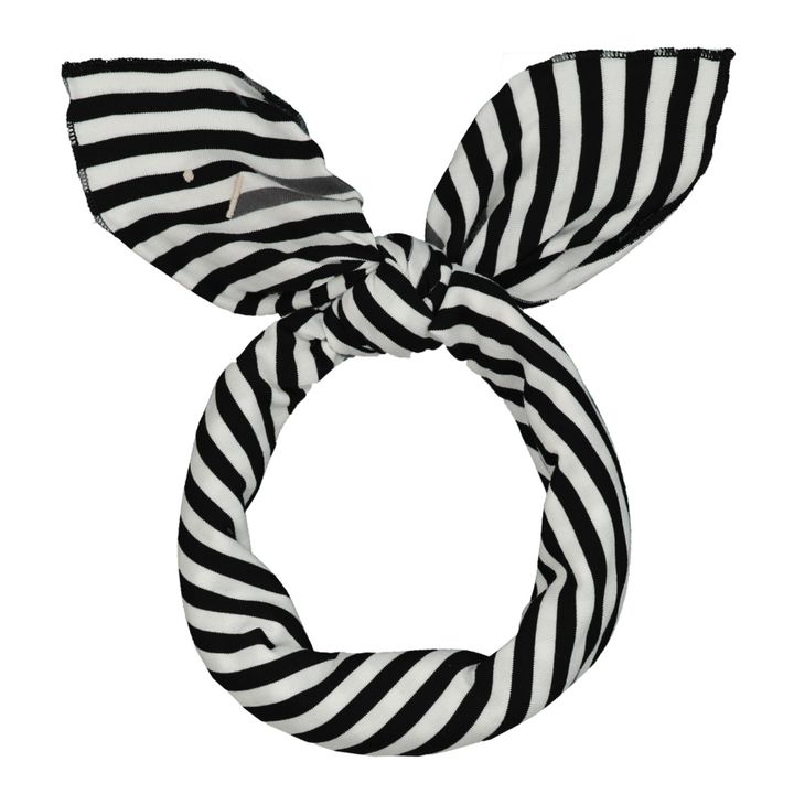 Organic Cotton Bow Headband Nero- Immagine del prodotto n°0