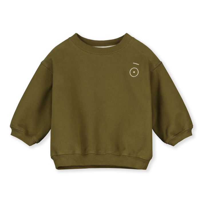 Sweat Baby Coton Bio | Vert olive- Image produit n°0