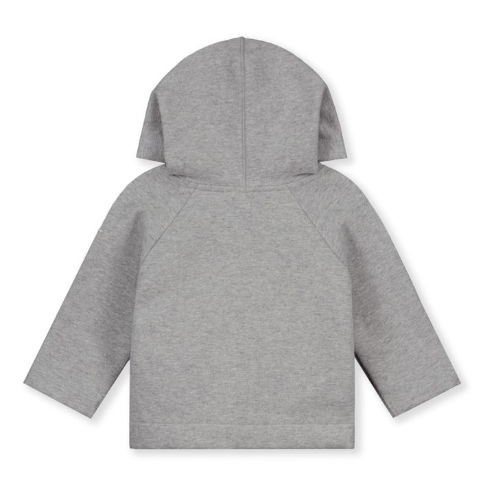 Gilet à Capuche Baby Coton Bio | Gris- Image produit n°1