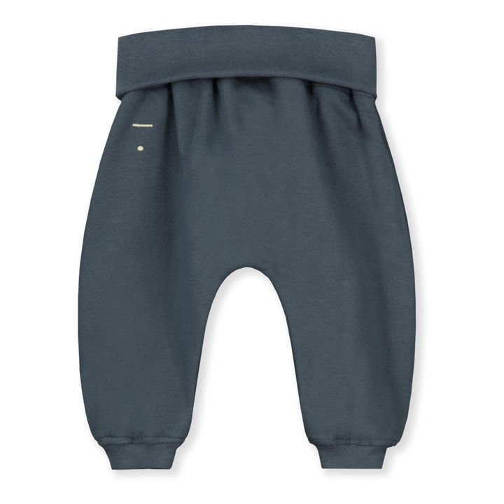 Jogger Baby Coton Bio Bleu gris- Image produit n°1