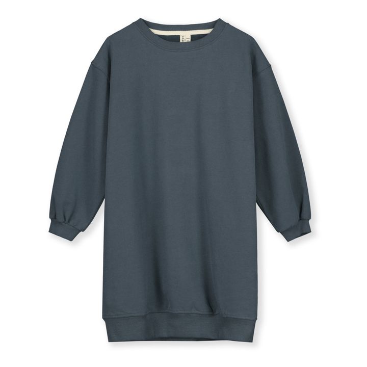 Robe Coton Bio Bleu gris- Image produit n°0