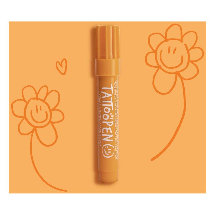 Feutre de tatouage temporaire Tattoopen | Orange- Image produit n°1