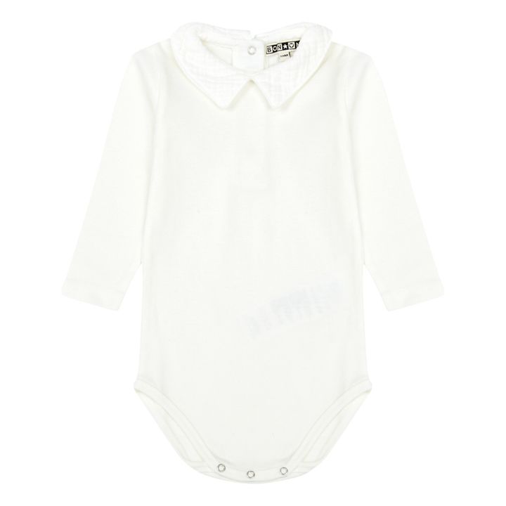 Body Coton Bio Mail | Ecru- Image produit n°0