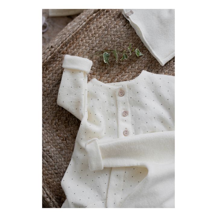 Combinaison à Pieds Odette | Ecru- Image produit n°1