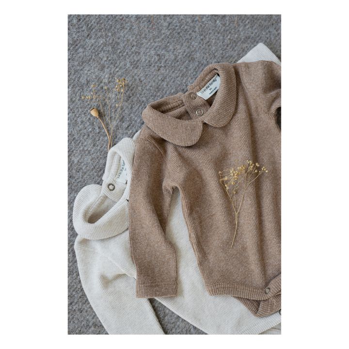 Lourdes Baby Bodysuit | Kamelbraun- Produktbild Nr. 2